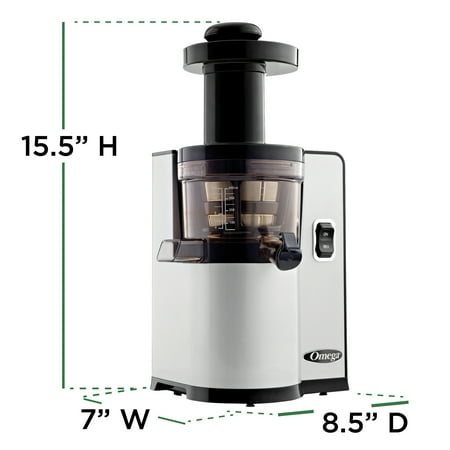 Omega - Vertical Slow Masticating Juicer - Silver