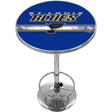 NHL Chrome Pub Table, St. Louis Blues NHL Chrome Pub Table, St. Louis Blues