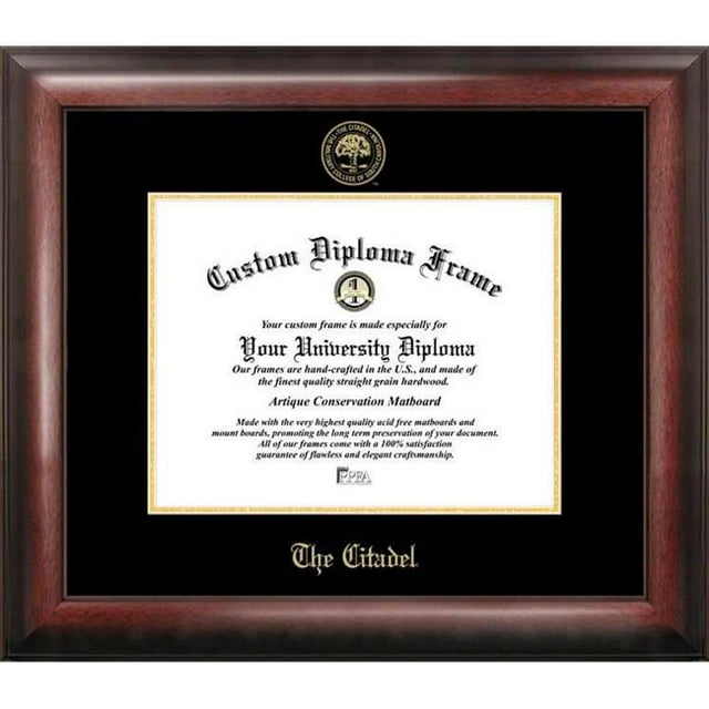 Campus Images SC993GED The Citadel Gold Embossed Diploma Frame