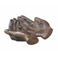 thumbnail image 1 of Creative Co-op Bristol Terrace Decorative Cast Iron Hands Dish with Rust Finish, 1 of 1