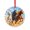 Pattern-4, variant on Home of Free Because of The Brave Glass Christmas Ornament Patriotic Decorations Glass Round Christmas Ornament Unique Gift Idea