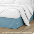 thumbnail image 2 of Bare Home Jupe de Lit Double Brossage - Premium 1800 Collection - Retombée de 15 Pouces - Très Grand Simple, Bleu Couronne, 2 of 4