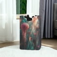 thumbnail image 6 of Yayeee Freestanding Laundry Hamper with Handle Collapsible Large Storage Basket for Clothes, Psychedelic Forest, 6 of 7