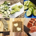 thumbnail image 4 of Cortador de Patatas SHengwin Acero Inoxidable Cuchillo Ondulado para Verduras y Frutas, 4 of 6
