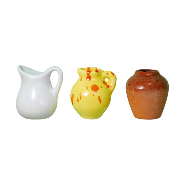 Funny Mini Jarrón Magnets Vase Fircas Flower Set 3D Ceramic (B)