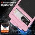 thumbnail image 4 of SaniMore for Google Pixel 7 Case Rubber, Heavy Duty Body Shockproof Bumper Cover Military Grade Anti-Scratch & Anti-Fingerprint Outdoor Rugged Case for Google Pixel 7 6.3" 2022, Pink, 4 of 9
