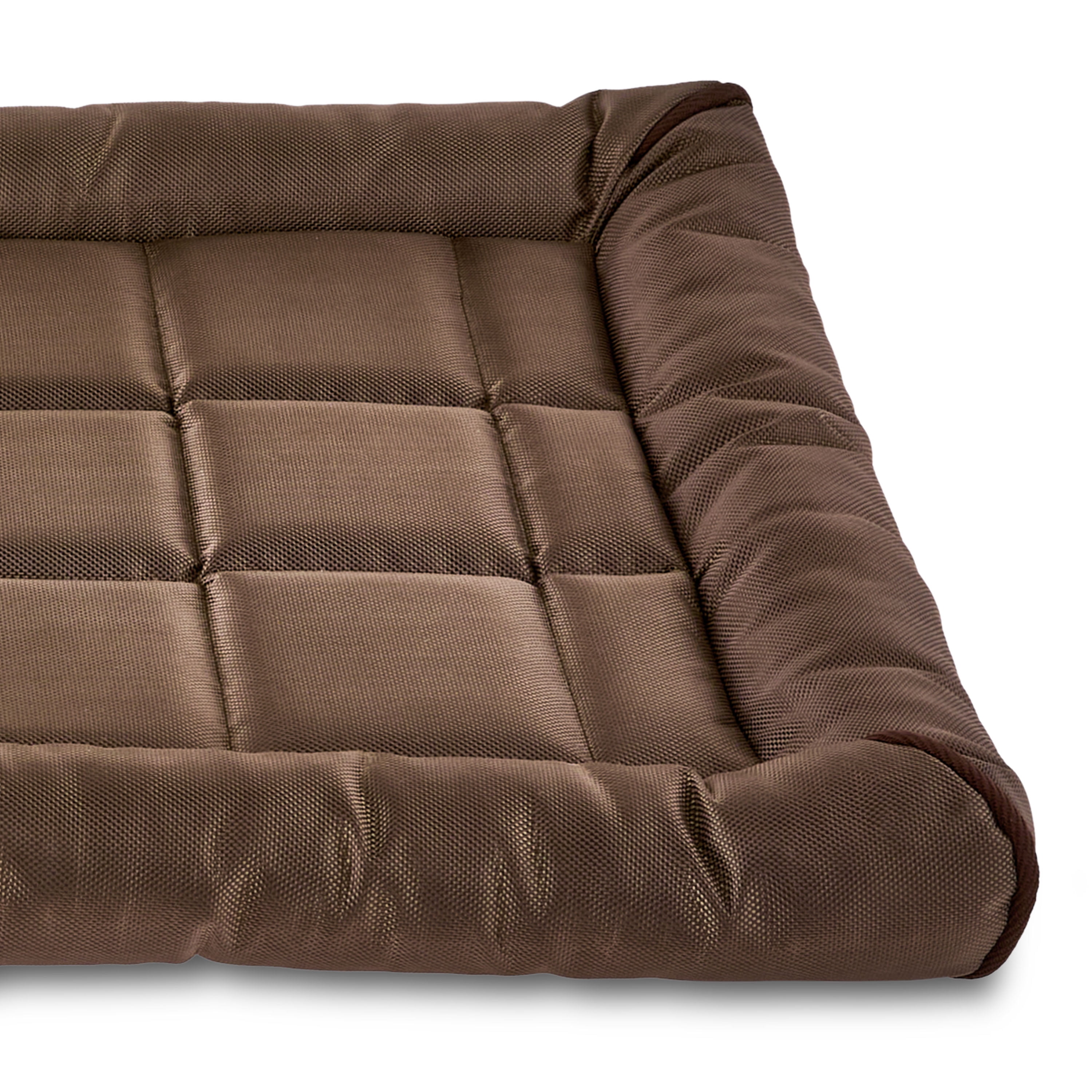 Vibrant Life Durable and Water Resistant Crate Pad, Brown, Small, 17" x 23"