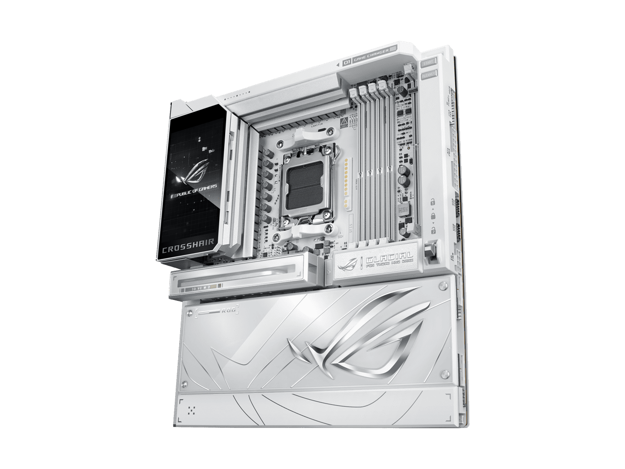 ASUS ROG Crosshair X870E Glacial AM5 AMD X870E Extended ATX Motherboard