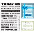 thumbnail image 1 of Sellos decorativos transparentes con palabras y frases, sellos de plástico para expresiones diarias, sellos de silicona con marco, sellos transparentes, 1 of 7