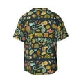 thumbnail image 2 of KLL Colorful Hippie Print Men's Shirt Short Sleeve Button Down Summer Cuba Beach Shirts- Medium, 2 of 7