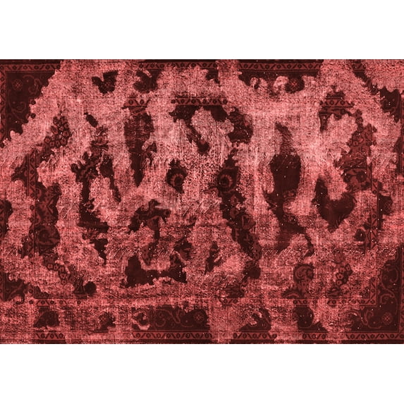 Ahgly Company Indoor Rectangle Persian Red Bohemian Area Rugs, 7' x 10'