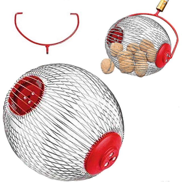 Nut Gatherer Acorn Picker Upper - Side Opening Dump Walnut Picker Upper Roller Pinecone Picker Upper-Good