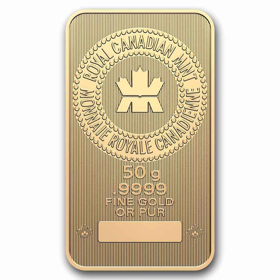 50 gram Gold Bar - Royal Canadian Mint (In Assay)