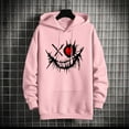 thumbnail image 4 of Aobny Mens Sweatshirts Hoodies Pink Lightweight Graphic Tops Pullover Hooded Anime Cool Shirts for Men,XXL, 4 of 5