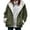 Green-a, variant on Plus Size Winter Coats for Women Toggle Closure Solid Color Winter Warm Fleece Lined Hooded Jackets with Pockets