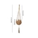 thumbnail image 3 of Monstrate Suspensión de planta de ganchillo de yute hecha a mano de fibra Durable de aplicación amplia No es fácil de romper Ahorro de agua Jardín y Patio cesta 120g 101.6 cm, 3 of 6