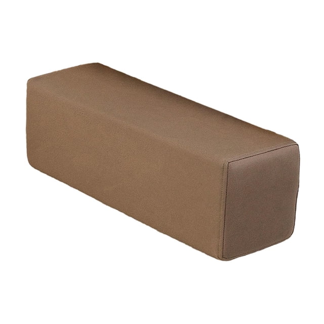 Cojín de almohada de del brazo del sofá Cojín extraíble de almohada lavable práctica, reposabrazos, de soporte de codo para dormitorio de Marrón oscuro