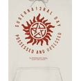 thumbnail image 2 of Supernatural Superna13ral Day Possessed And Obsessed Long Sleeve Sand Adult Hooded Sweatshirt-Medium, 2 of 4