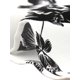 thumbnail image 5 of Conjunto de 2 Piezas Allegra K con estampado de lazo Negro L, 5 of 6