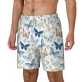 thumbnail image 2 of Balery Butterfly Mens Swim Trunks Swim Shorts for Men Quick Dry Inseam Beach Shorts with Compression Liner Pocket-Small, 2 of 9