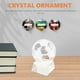 thumbnail image 3 of Adorno de fútbol de cristal Balón de fútbol de cristal Balón de fútbol de cristal transparente con soporte, 3 of 5