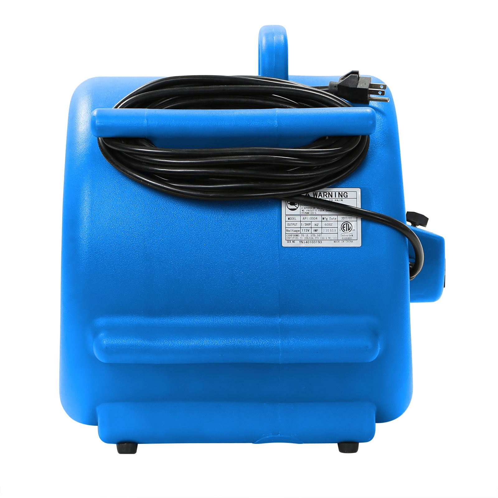 Industrial Blue Carpet Dryer Air Mover 3 Speed 1//3 HP Blower Fan GFCI Outlets
