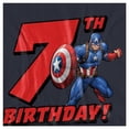 thumbnail image 3 of Captain America Womens 7th Birthday T-Shirt, 3 of 6