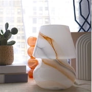 Urban Shop Brown Marble Glass Mushroom Lamp, 10 H x 7.5 W, Plug in