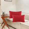 thumbnail image 5 of ZOURIH 20" X 12" Modern, Contemporary, Transitional Red Striped Polyester Throw Pillow Cover, ( 2 Count) Home Decor, 5 of 6