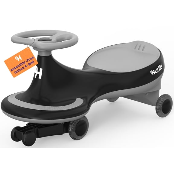 Hurtle Wiggle Ride-On Car for Kids Ages 2 , Twist & Go Swing Car, No Pedals or Batteries, Toddler Ride-On Toy for Indoor & Outdoor Play