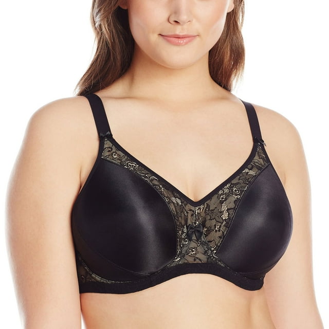 Goddess Soutien-Gorge à Armatures pour Femmes Grande Taille Yvette, 40DDD, Noir
