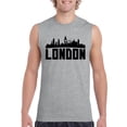 thumbnail image 1 of Normal is Boring - Men's Graphic T-Shirt Sleeveless, up to Men Size 3XL - London, 1 of 2