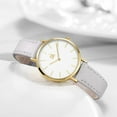 thumbnail image 3 of Ultra Thin Minialist Women Watches Simple Two Hands Ladies Dress Watch Leather Strap, 3 of 7