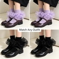 thumbnail image 5 of TELOLY 4Pairs Kids Socks,1-3 Years Old Ruffle Socks,Thin Cotton Socks Lace Socks,Style2,12-15Cm, 5 of 7