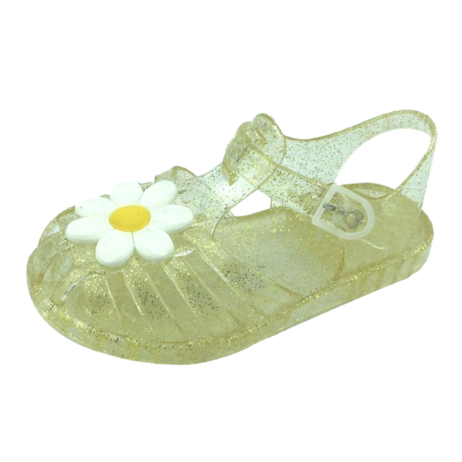 Girls Kids infant summer holiday beach  buckle jellies jelly sandals shoes size 