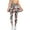 Cherry Gray, variant on Yoga Legging Skirts for Women Pink Leopard Print Pattern High Waist Tennis Skirted Legging Elastic Skort Pants Breathable Golf Pickleball Leggings with Pockets, L