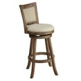 thumbnail image 3 of Cortesi Home Marko Bar Stool Beige Fabric Swivel Seat with Padded Back, 29" Seat, 3 of 3