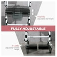 thumbnail image 6 of Commode Wheelchair Shower Chair, 300lbs Rolling Transport Chair with Detachable Bucket, Adjustable Height, Waterproof Design for Elderly & Disabled, 6 of 9