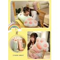 thumbnail image 3 of ZHAOCHENG Bonita almohada de tela de terciopelo con forma de gato con garras largas y plumas, almohada de beso de 50 cm, 3 of 4