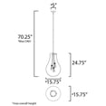 thumbnail image 5 of 10164CLSN Maxim Lighting Gourd-3 Light Pendant-15.75 Inches wide by 24.75 inches high, 5 of 5