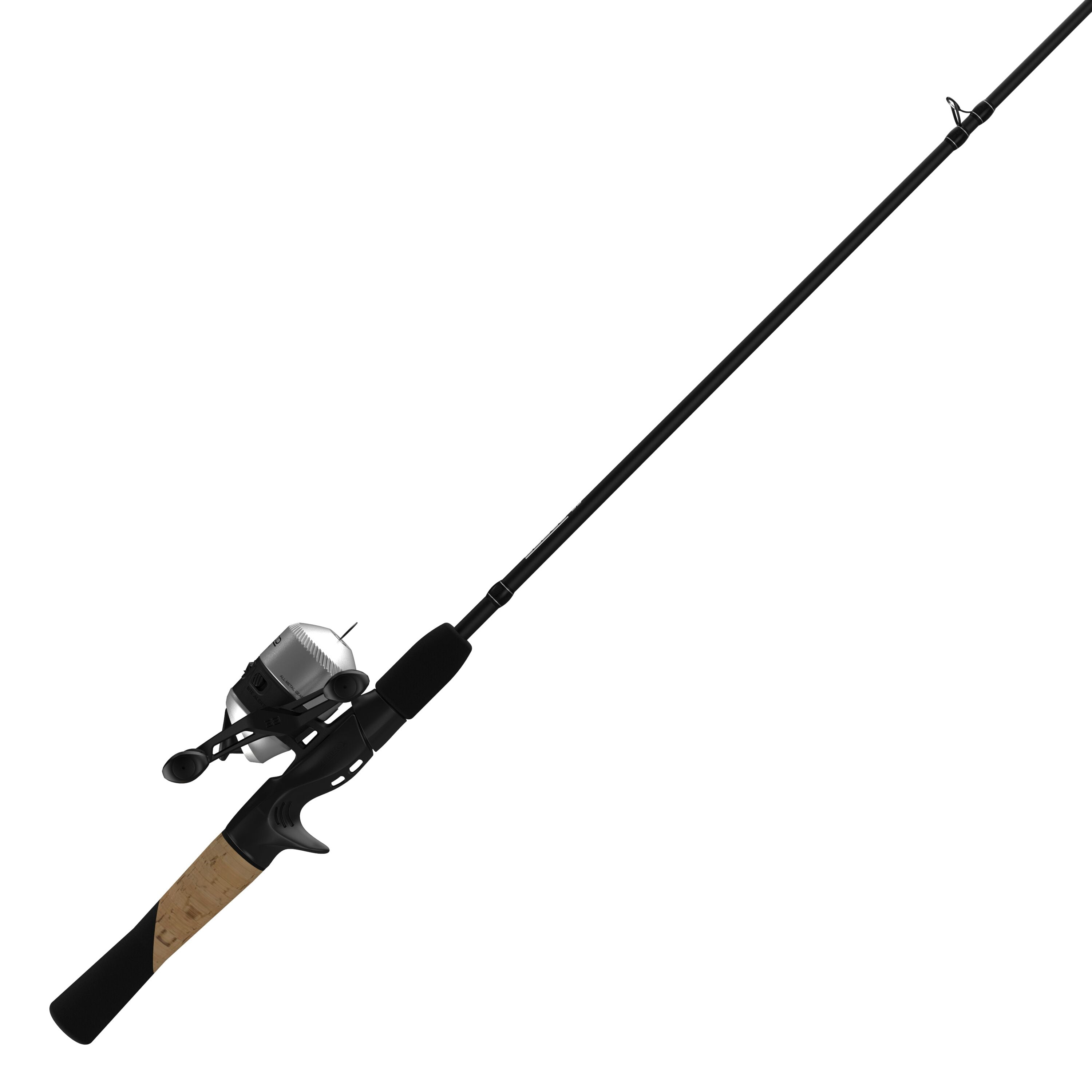 Zebco Fiberglass Adjustable Drag 4'6" Spincast Fishing Rod & Reel Combo Rod