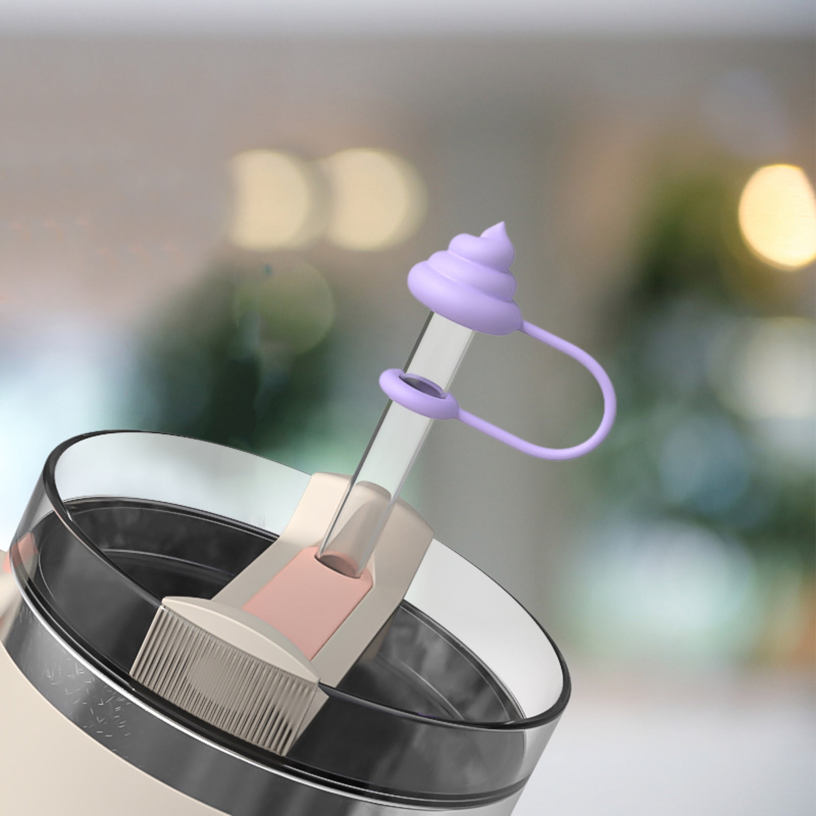 Set 6 Cannucce In Silicone Riutilizzabili | Senza BPA | Con Spazzola Di Pulizia | Diametro 6 Mm - Foto 4