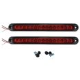 thumbnail image 1 of 2Pcs 10Inch 15 LED Trailer Light LED Stop Turn Tail Light Third Brake Bar Strip for Heavy Duty Boats Trucks Red, 1 of 5