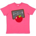 thumbnail image 3 of Inktastic Chalkboard And Apple School Youth T-Shirt, 3 of 5