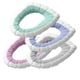 thumbnail image 1 of Funda cálida para asiento de inodoro, funda para asiento de inodoro estilo calabaza, práctico cojín para asiento de inodoro (colores surtidos), 4 Uds., 1 of 5