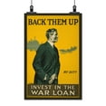 thumbnail image 2 of Print: Back Them Up. Invest In The War Loan, 2 of 4