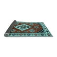 thumbnail image 2 of Ahgly Company Indoor Rectangle Geometric Light Blue Traditional Area Rugs, 3' x 5', 2 of 4