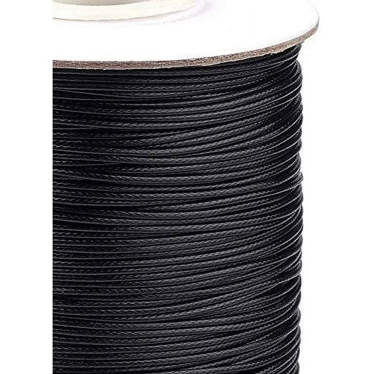 Waxed Cotton Cord String Black Jewelry Making DIY Necklace Thread