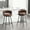 Brown, variant on Bar Stools Set of 2, Counter Height Barstools with Woven Back and Footrest, 26" Modern Upholstered Kitchen Island Chairs for Kitchen Island, Cafe, Pub, Bar Counter, Brown