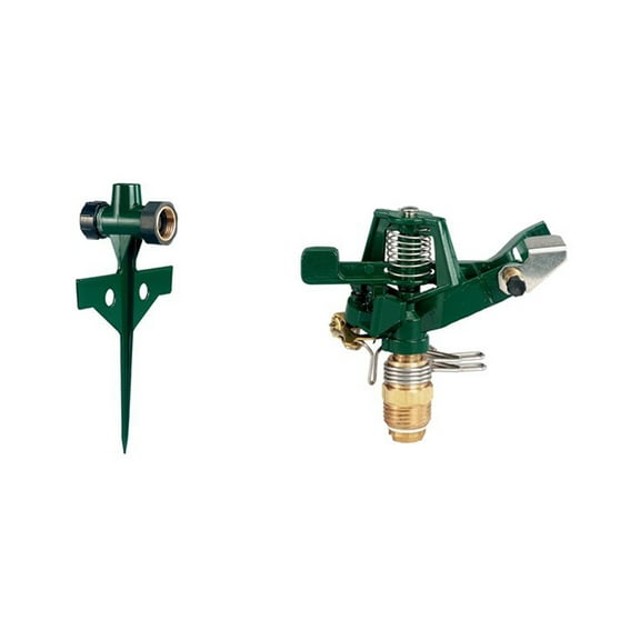 Orbit Zinc Step Spike Base and Orbit Impact Sprinkler Bundle